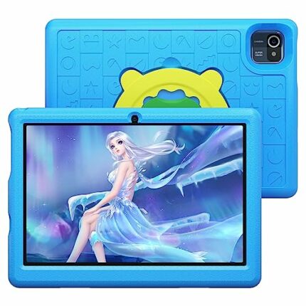 okaysea Kids Tablets 10" Android 12 Dual Camera 2GB RAM 32 GB ROM WiFi Parental Control Tablet(Blue)