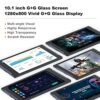10.1 inch Tablet, Android 12 Tablets with Stand, 12GB RAM 128GB ROM (512GB Expandable Storage), HD IPS Screen, 2.0MP Front Camera, 8.0MP Rear Cam