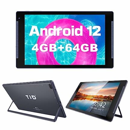 10.1 inch Tablet, Android Tablets with Stand, 4GB RAM 64GB ROM (512GB Expandable Storage), 6000mAh, HD IPS Screen, 2MP Front+8MP Rear Camera, Wi-