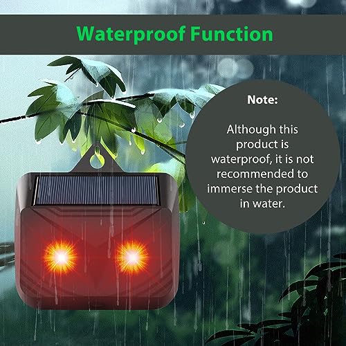 Nighttime Animal Deterrent Light,Cat Repellent,Ultrasonic Fox Repellent,Rat repellent,Dog repellent,Solar Animal Repellent Control Light,Animal R