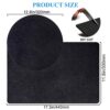 Tendak Heat Resistant Mat for Air Fryer, 4 Pcs Kitchen Heat Protector Mat 2 Shape with Appliance Sliders Function for Ninja Air Fryer, COSORI, To