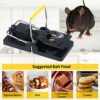Trisiki Mouse Trap, 6 Pack Heavy Duty Reusable Snap Traps that Kill Instantly, High Sensitive Mice Catcher UK, Safe and Effective Rodent Trap for