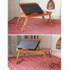Utility Tables Foldable Laptop Bed Table For Game, Portable Standing Desk, Kid Floor Low Table, Breakfast Tray, Wooden Picnic Table, Multipurpose