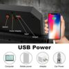 T-SUNUS 60W Rechargeable LED Work Light 360° Rotation & 3 Modes Portable Floodlight Job Site Lights with Stand, USB Spotlight Waterproof Battery