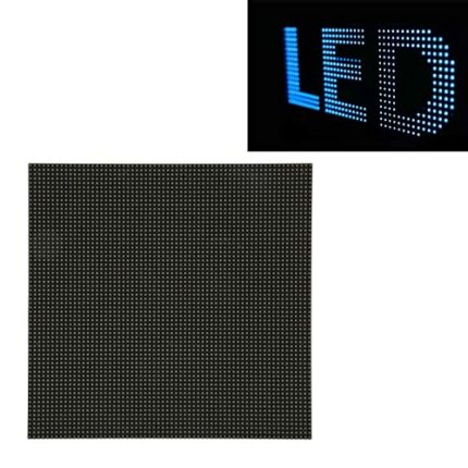 RGB Full Color LED Matrix Panel 64x64 Pixels, 4096 Individual RGB LEDs, Adjustable Brightness, 3mm Pitch, LED Matrix Display Compatible with Ardu