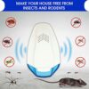 Ultrasonic Pest Repeller - 2 Pack Powerful Mouse Repellent - Indoor Electronic Repellent Plug in - Wide Frequency Range Pest Control Device for M