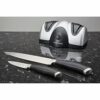 Andrew James Electric Knife Sharpener | Global Sharpner for Metal Kitchen Chefs Cooks Knives with 2 Grinding Wheels | Makes Sharpening Easy Work