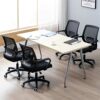 YT.JYUERI Relax Comfortably Safe Office Chair Ergonomic Desk Computer Chair Swivel Chair with Fixed Armrest Lumbar Support Adjustable Rotating Mi