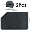 2 PCS Heat Resistant Mat for Dual Air Fryer, Kitchen Countertop Heat Protector Mat for Ninja Air Fryer, Coffee Maker, Blender, Microwave - 44 x 2