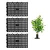 Tree Trunk Protectors Tree Bark Protector Tree Trunk Guard Plastic Tree Trunk Cover Guard Plant Tree Bark Protector for Trimme 3pcs Black