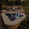 YESIE 4pcs 3.8-Inch LED Pool Light, Rechargeable Floating Bath Lights with Remote Control, Lazy Spa Accessories, Pool Toys, Christmas Ball Orname