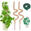 Artline 2 Pcs Moss Poles for Plants, 120CM/47 Bendable Climbing Plant Support Indoor, Coco Coir Moss Sticks for Monstera Plant/Cheese Plant Growt