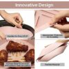 ZAFAH 2Pcs Silicone Air Fryer Liner Square, 7.1 Inch – Reusable Air Fryer Silicone Liner –Non-Stick & Heat Resistant – Replacement for Paper Air