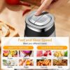 SXYCMY Mini Food Chopper, 2.2L Capacity Electric Food Processor, 2 Speeds Meat Grinder, 3D Stainless Steel Blades, 500W Motor Food Chopper for Ve