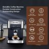 Biolomix 20 Bar Italian Type Espresso Coffee Maker Machine with Milk Frother Wand for Espresso, Cappuccino, Latte and Mocha