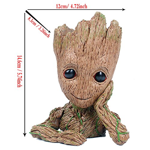 GuangTouL G-root Flower Pot Guardians of The Galaxy Baby Action Figures Model for Pen Pot, Home, garden, Desktop Decoration Supplies