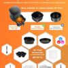 Square Air Fryer Accessories, Set of 10 Fit for COSORI 5.5L 6.4L, Instant Vortex Plus 5.7L & Other Larger Capacity Air Fryers, Including Cake Piz