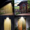 BIGLIGHT Battery Motion Sensor Spotlight Wireless Floodlight Outdoor Front Door Security Spotlight Waterproof Compact Spotlight Rotatable Wall Do