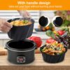 Silicone Slow Cooker Liners Compatible for Crock Pot 6 QT, 6 Quart Oval Slow Cookers, Reusable Silicone Slow Cooker Liner For Crock Pot black BPA