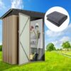 HolyMaji 5.3 x 3.3 FT Sheds Outdoor Storage Clearance Mat, Outdoor Carport Dustproof Floor Mat Washable Patio Furniture Anti-Slip Mat for Protect