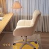 office chair gaming chair computer chair Ropin Pink Makeup Chair Wheels Desk and Chair Personal Armchair Dormitory Home Apartment Furniture