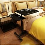 DYXYH Furniture Foldable Computer Table Portable Rotate Laptop Desk Table for Bed Can be Lifted Standing Desk Home (Color : Black, Size : 64 * 40