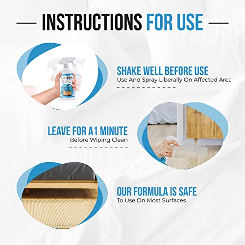 Flea Spray for The Home | for The Control of Fleas, Dust Mites & Bed Bugs | for Use on Carpets, Pet Beds & Home Furniture | 100% Natural Formula