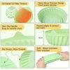 Silicone Air Fryer Liners 2Pcs Reusable Air Fryer Silicone Pot Air Fryer Accessories, Replacement for Disposable Parchment Paper Liner Silicone B