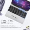 AOCWEI Laptop 15.6" Intel Celeron J4105 (Up to 2.5Ghz) 4 core 6GB RAM 128GB SSD Win 10 Pro Laptop 1080 FHD Screen 2.4G+5G WiFi Bluetooth 4.2 HDMI
