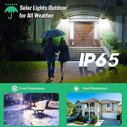 kilponene Solar Lights Outdoor 430 LED【USB Charging & 3500 Lumen】 Solar Motion Sensor Security Lights 4400mAh Solar Powered Lights Wall Lights Wa