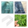 50Pcs Turf U-Pin Metal Galvanised Peg Staple for Farm Plastic Sheet Lawn Artificial Grass Turf Fixing