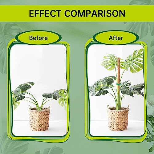 Bendable Moss Pole for Plants Monstera, Bendable Plant Stakes Moss Poles for Potted Indoor Climbing Plants, Handmade Coco Coir Pole Plant Support