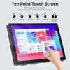 Thinlerain Portable Touchscreen Monitor, 10.1 Inch Portable Laptop Monitor HDMI 1920x1200 IPS 16:10 Screen Computer Display for PC PS3 PS4 Xbox R