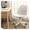 TJLSS Computer Chair Desk Backrest Simple Lifting Leisure Chair Reception Office Stool Comfortable Chair (Color : Argento, Size : Talla �nica)