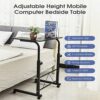 EYHLKM Height Adjustable Computer Game Desk for Bedroom Laptop Desks Movable Lifting Study Table Wooden Tables Home Furniture (Color : B, Size :