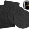 Tendak Heat Resistant Mat for Air Fryer, 4 Pcs Kitchen Heat Protector Mat 2 Shape with Appliance Sliders Function for Ninja Air Fryer, COSORI, To