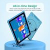 YOTOPT 10" Kids Tablet, Android 13.0, 19GB RAM 128GB ROM (SD Expandable), Parental Controls, HD IPS Screen, Quad Core, 5MP+2MP, WiFi, Bluetooth,