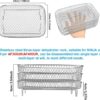 Air Fryer Rack for Ninja Dual Air Fryer, 304 Stainless Steel Three Layer Dehydrator Rack for Baking Roasting, Multi-Purpose Air Fryer Accessories
