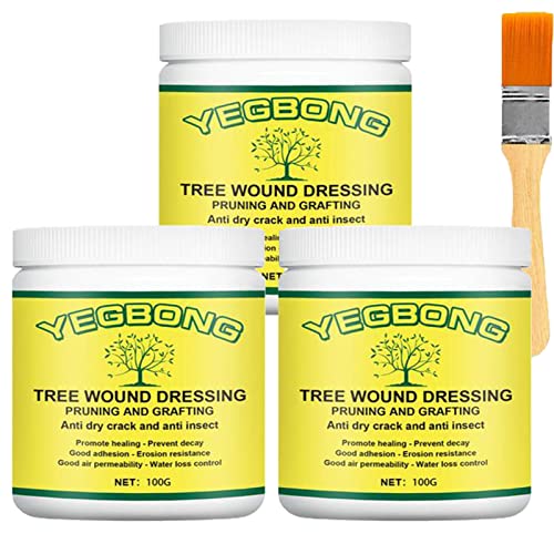 mein Plant Wound Pruning Sealer | Tree Pruning Cutting Paste | 100g Tree Wound Dressing with brush, Bonsai Wound Healing Agent, Plant Grafting an