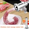 Winfred 3 Pieces Sausage Stuffer Tubes Stainless Steel Grinder Stuffer Tubes for Size 5 Meat Grinder Food Grinder