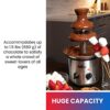 Total Chef 3 Tier Electric Chocolate Fountain Machine, Fondue Large Set, 1.5 Pound Capacity, Adjustable Settings, Keep Warm Function, Perfect for