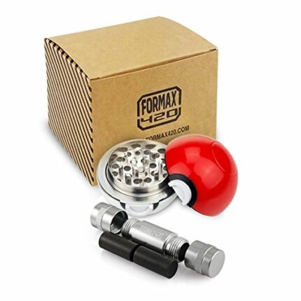 FORMAX420 Pokemon poke ball, grinder, spice mill, 3 pieces, 55 mm crusher., with pollen press