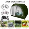 Bike Storage Tent, Outdoor Large Storage Sheds Covers for 4 Bikes, Waterproof Lawn Mower Garden Tools Shed Backyard Storage Tent Shelter