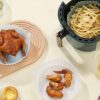 2 Pcs Reusable Air Fryer Silicone Liners, 7 Inch Non-Stick Air Fryer Silicone Pot, Replacement of Parchment Paper Liners Air Fryer Accessories, F
