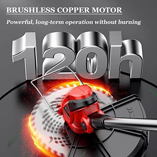 Grass Trimmer Cordless Household Rechargeable Lawn Mower Outdoor Electric Weeder Multifunctional Cleaning Equipment for Gardening (Size : Battery