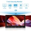 7 Inch Small Monitor, Raspberry Pi Monitor Built-in Speakers, Mini Monitor 1024 x 600, HDMI Monitor 60 Hz, 5ms, IPS Screen Display w/Remote Contr