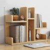BCLGCF Desktop Bookshelf Desk Storage Organizer, Display Shelf Rack Countertop Bookcase, Open Shelves for Bedroom Living Room Office, Home Decor
