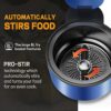 TFQQ 8L Air Fryers with Rotisserie, Air Fryer Oven, Clearcook Window, Timer and Temp Control, Nonstick Basket, 6 Accessories -Large Air Fryers fo
