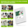 Bonsenkitchen Vacuum Food Bags 15x25 cm 100 Vacuum Machine Bags - Embossed Vacuum Bags for Food Storage and Sous Vide Cooking & Boilable - VB3204