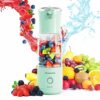 EASEHOLD Portable Blender, Personal Blender for Shakes and Smoothies, 350ml Fruit Juice Mixer with 6 Blades USB Rechargeable, 12Oz Mini Blender,